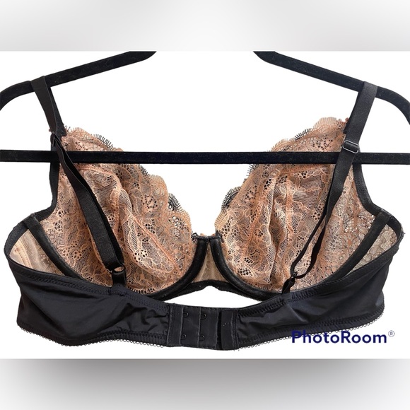 🔥NEW🔥 B.Tempt'd B.Sultry Bra Black Peach Underwired Non-Padded Balcony 36DD - Picture 5 of 7